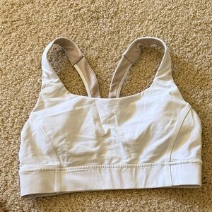 Lululemon White Sports Bra